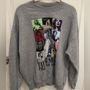 Taylor Swift The Eras Tour Heather Gray Crewneck